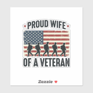 Proud Wife of a Veteran Patriotic Shirt Design (2)