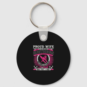 Proud Wife Of An Awesome Electrician Gift Keychain
