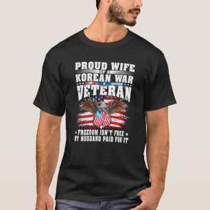 Proud Wife Of Korean War Veteran Military Vet's Sp T-Shirt