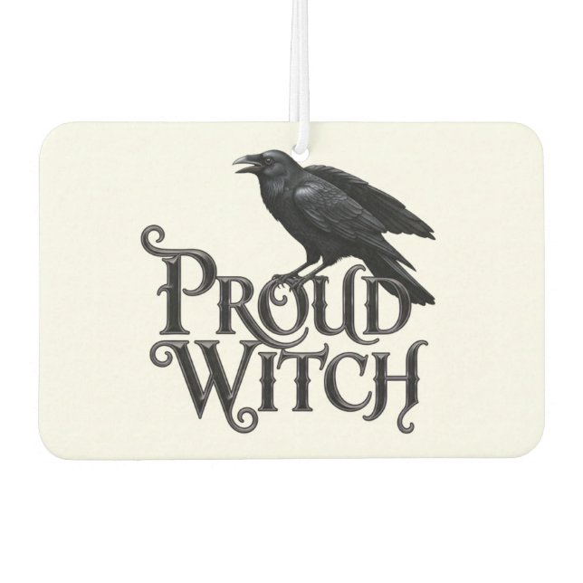 Proud Witch Air Freshener (Front)
