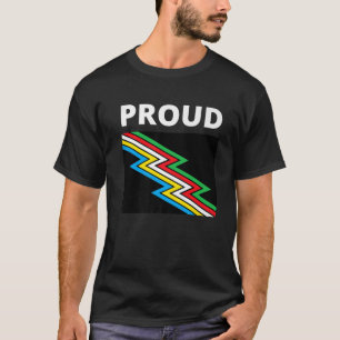 Proud With Disability Pride Flag Premium T Shirt
