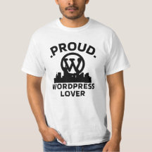 Proud WordPress Lover White T-shirt  For Men