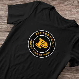 Proud Yinzer Mom Pittsburgh Vintage T-Shirt Tri-Blend Shirt