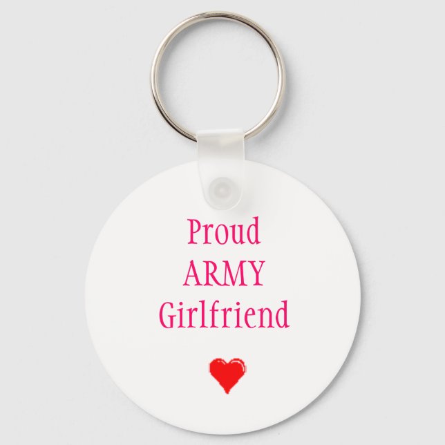 ProudARMYGirlfriend Keychain (Front)