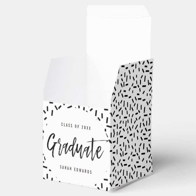 Proudly Brushed Graduation Party Favour Box (Opened)