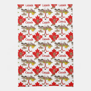 Proudly Canadian Beaver Kitchen Towel