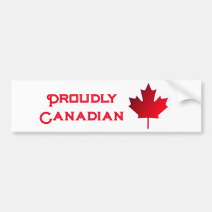 Proudly Canadian Bumper Sticker