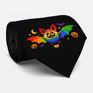 🦇🌈 Proudly Fangtastic Bat Tie