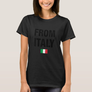 Proudly I Am From Italy  Italia Illustration Graph T-Shirt