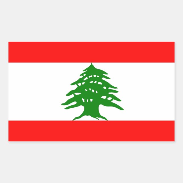 Proudly Lebanese - Proud To Be Lebanese - Lebanon Sticker (Front)