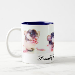 Proudly Owned by Rats! Two-Tone Coffee Mug