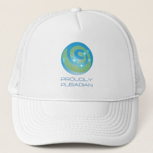Proudly Pleiadian Trucker Hat Galactic Mesh Cap