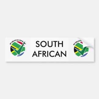 Proudly South African Bumper Sticker