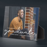 Proudly Written EDITABLE COLOR Graduation Plaque<br><div class="desc">Great keepsake to remember this special milestone in life. Background colour can be customized online! Matching items can be found on our website: www.berryberrysweet.com or upon request.</div>