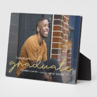 Proudly Written EDITABLE COLOR Graduation Plaque