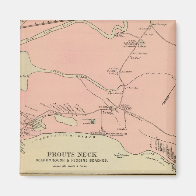 Prouts Neck Scarborough, Higgins beaches Magnet (Front)