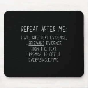 Prove It Funny Cite Text Evidence English Students Mouse Pad