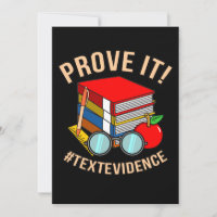 Prove Text Evidence English Language Teacher