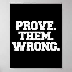 Prove Them Wrong Athlete Srt Gym Motivation  Poster