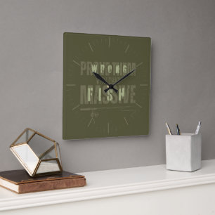 Prove them wrong   Fishing motivation Square Wall Clock