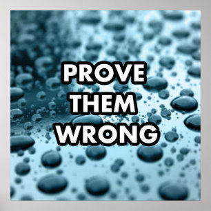 Prove them wrong poster
