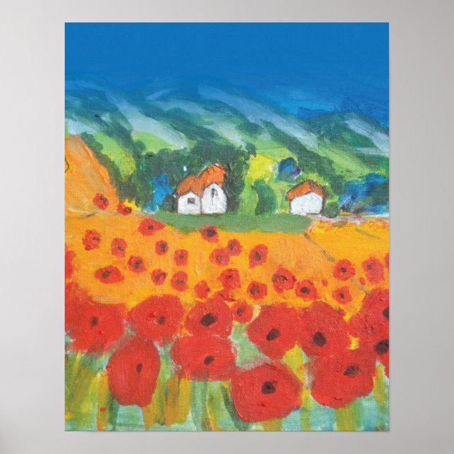 Provencal Landscape Child's View Poster (Front)