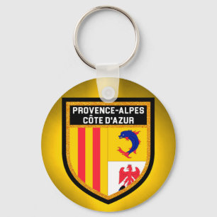 Provence-Alpes-Côte d'Azur Flag Keychain