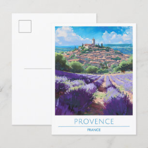 Provence France Art Vintage Travel Postcard