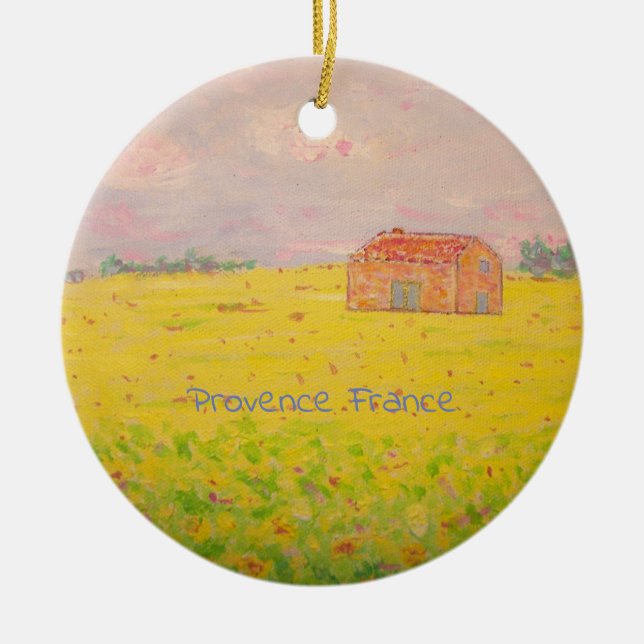 Provence France Ceramic Ornament (Front)