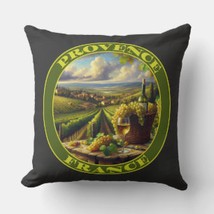 Provence France Wine Country Throw Pillow