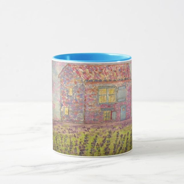 Provence House and Lavender Fields Mug (Center)