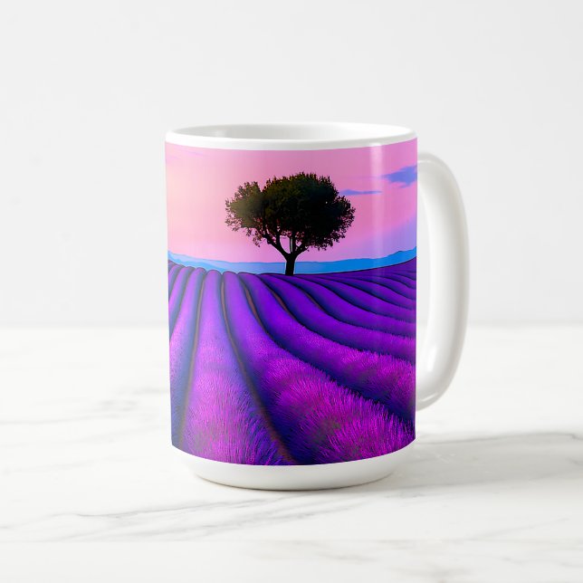Provence Lavender Bliss Coffee Mug (Front Right)
