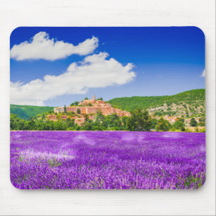 Provence lavender field landscape mousepad