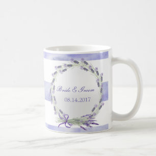 Provence Lavender Purple Flower Floral Wedding Coffee Mug