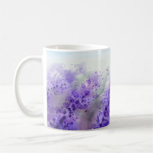 Provence Lavender: Vintage Watercolor Field Coffee Mug
