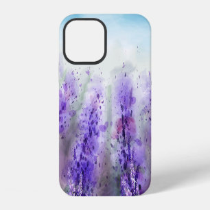 Provence Lavender: Vintage Watercolor Field iPhone 12 Case