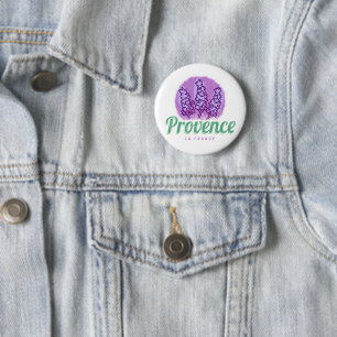Provence Retro Lavender French Riviera France 2 Inch Round Button