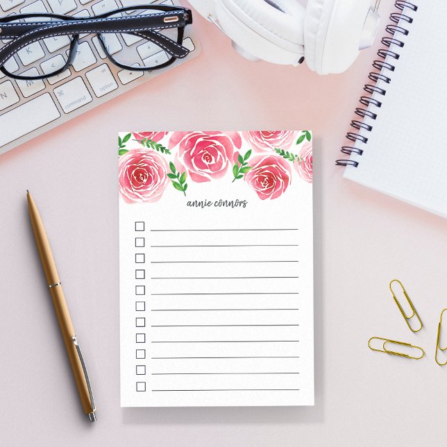 Provence Rose | Lined To Do List Post-it Notes (Creator Uploaded)
