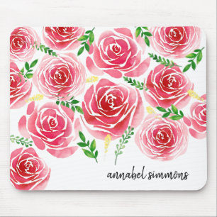Provence Rose Personalized Mousepad