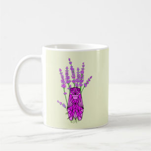 Provence with cicada and lavender on a coffee cup. mug