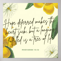 Proverbes 13:12 Poster
