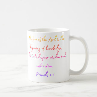 Proverbes 1:7 Mug multicolore