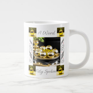 Proverbes 25:11 Un Mot Parlé Clairement Jumbo Mug