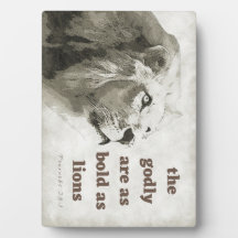 Proverbes 28:1 Gras comme plaque de lions