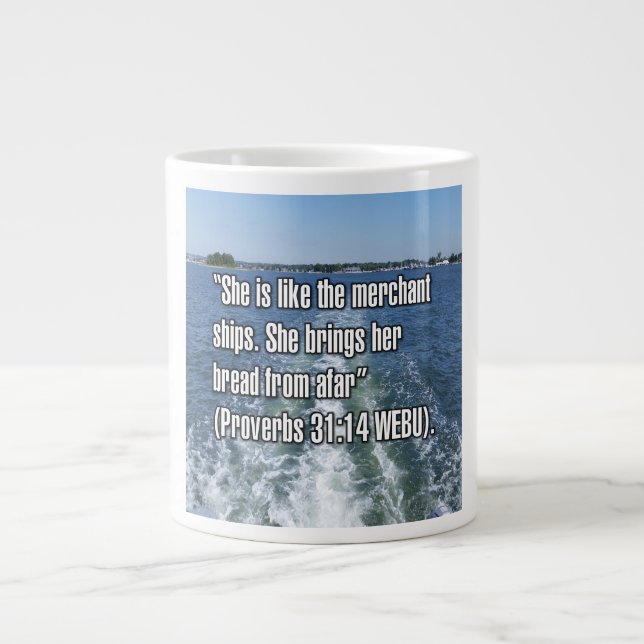 Proverbes 31:14 WEBU Mug (Devant)
