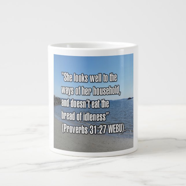 Proverbes 31:27 WEBU Mug (Devant)
