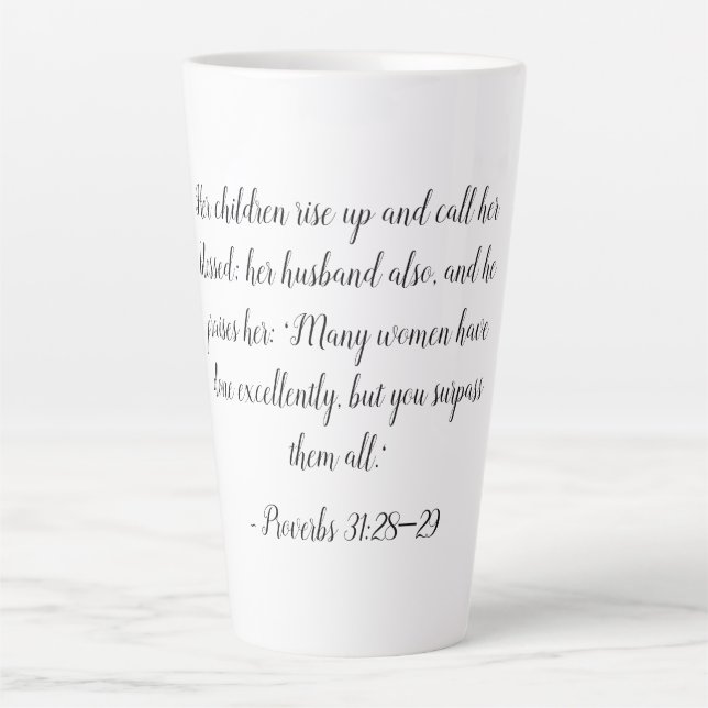 Proverbes 31:28-29 Woman Mug (Devant)