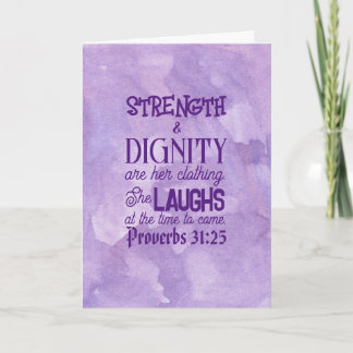 Proverbes 31 Carte de voeux pliée pour la fête des