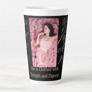 Proverbes 31 Femme Noir & Rose Latte Mug