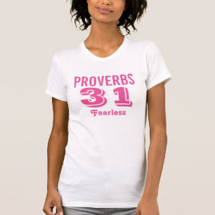 Proverbes 31, T-shirts chrétiens pour dames
